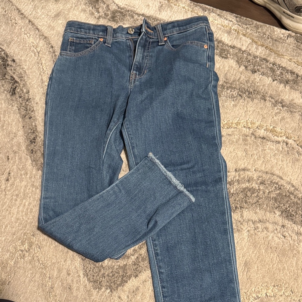 Old Navy High-Rise O.G. Straight Blue Jeans